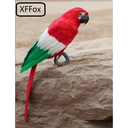 Big real life red parrot model foam&feather simulation parrot bird gift about 48cm xf0188