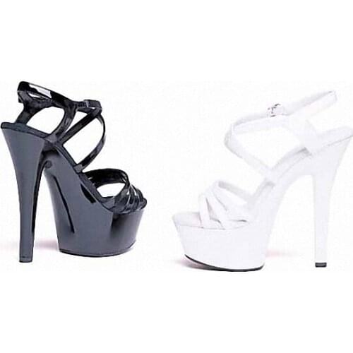 Ultrafine 15cm High-Heeled Shoes Sandals White Bride Wedding Shoes Platform Steel Pipe Dance Shoes 6 inch Sexy Fashion Shoes