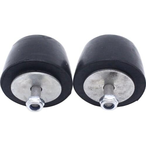 2Pcs Black Rubber Bumper Cushion Hood Bump Stop Replacement for Jeep Wrangler YJ JK 1987-2018