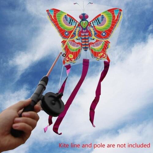 Outdoor Kites Butterfly Flying Kite Children Kids Fun ( ) Only Sports and Pole Kite,without Toys Line D6K4