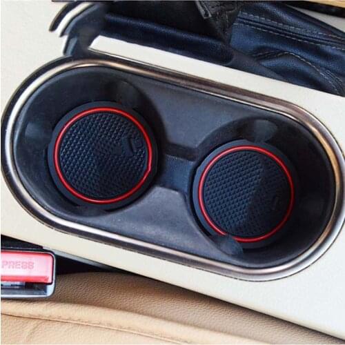 For ford EVEREST Gate slot pad door Groove Mat anti-slip Cup pad rubber mats Interior decoration styling cover accessory