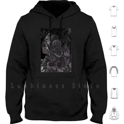 Untitled hoodies Illustrated Edgy Punk Grunge Buddhist Buddha Buddhism Spirit