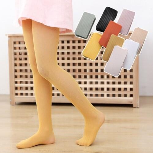 Children kids velvet high-stretch pantyhose summer thin girls pantyhose white mesh breathable cute princess dance tights