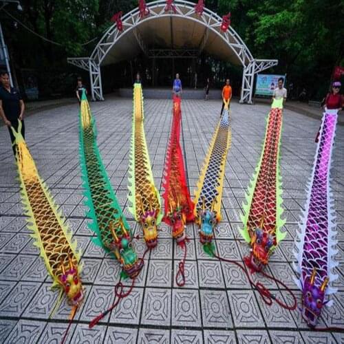 Multifunction 12M Adult Dragon Dance Costume 18 Colors Aerobic Exercise Golden Halloween Outdoor Sports Athletic Square Party