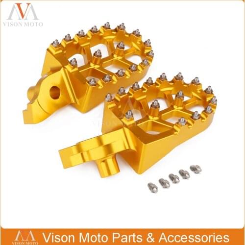 Motorcycle Billet MX Foot Peg Rest Pedal Footpeg For SUZUKI RMZ250 RMZ 250 2007 2008 2009 RMZ450 RMZ 450 2005 2006 2007