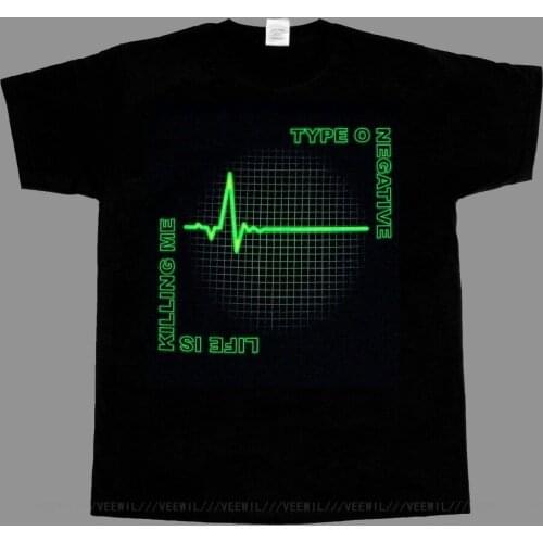 TYPE O NEGATIVE BAND LIFE IS KILLING ME SHORT LONG SLEEVE NEW BLACK T-Shirt Cotton Festive Plus Size Tee Shirt
