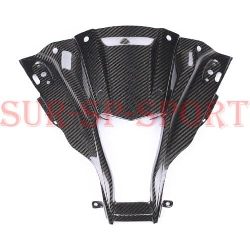 Front Head Middle Upper Nose Fairings Cover For Kawasaki ZX10R 2011 2012 2013 2014 2015 Full Carbon Fiber 100% Twill