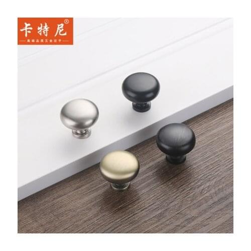 Single Hole Mini Handle Black Chrome Cabinet Door Drawer Modern Minimalist Button Furniture Wardrobe Door Handles 641