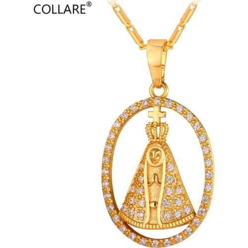 Collare The Pope Pendant Gold/Silver Color With Free 22''Box Link Chain CZ Crown Pontiff Christ Figures Necklace P046