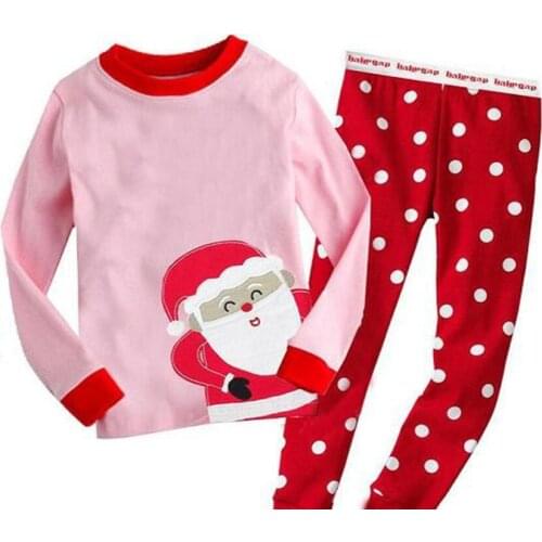 Children Pajamas Set Long Sleeve Boy Pyjamas Girl Cartoon Home Clothes Kid Sleepwear christmas Nightwear Homewear Pijamas Set