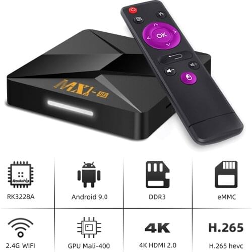 Smart TV Box Android 9.0 KODl 18.9 MX1 1GB RAM 8GB ROM Film TV Show T95 Mini 4K HD Set Top Box