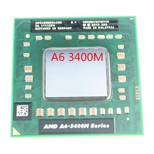 XYW TECH Laptop CPU A6-3400M Socket FS1 A6 3400M AM3410HLX43GX Free Shipping