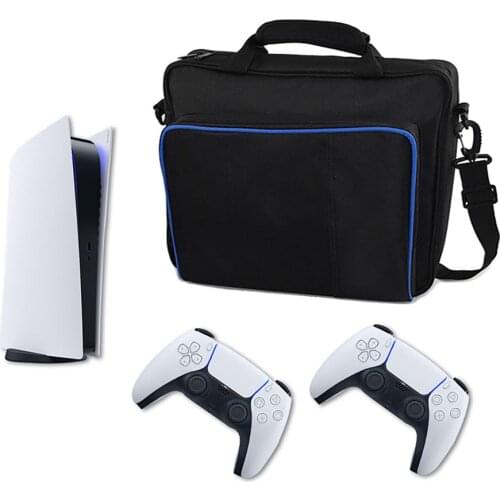 Shockproof Storage Hand Bag PVC Messenger Carrying Case Wearable Suitcase Portable Protective Box for Sony PS5 Game Console