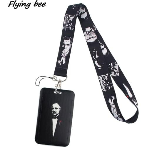 Flyingbee X1689 God Father Neck Strap Lanyard For Keys ID Card Gym Phone Straps USB Badge Holder DIY Hang Rope Lariat Lanyard