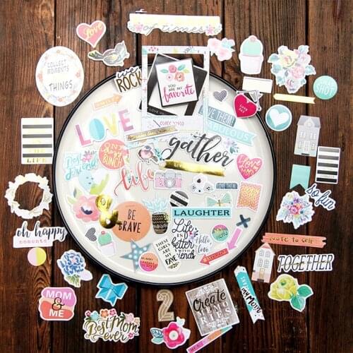 70pcs oh happy Style Stickers Scrapbooking/Card Making/Journaling Project DIY