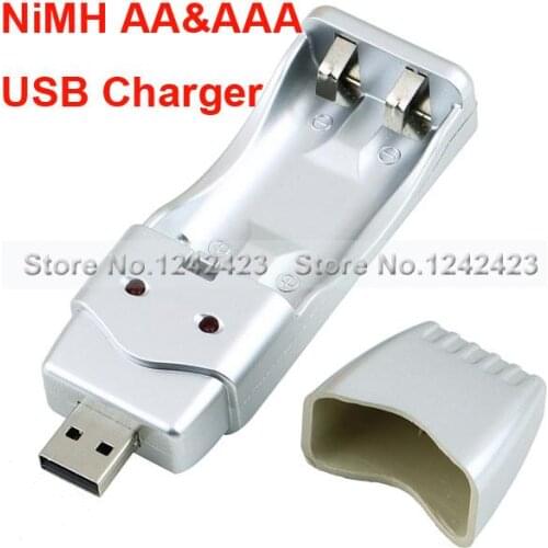1 piece DC5V USB Charger For Rechargeable NiMH Battery AAA and AA