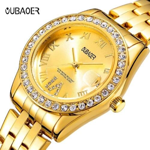 2017 Fashion Simple Women Watches Top Luxury Brand Quartz Watch Women OUBAOER Dress Casual Hours Hot Clock Reloj Mujer