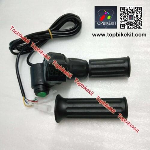 Ebike Throttle 12V - 99V Half Twist Throttle Handlebars LCD Display with Cruise function for ebike e-scooter