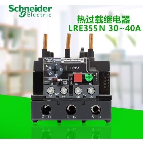 E Type AC 3 Pole Thermal Overload Relay Trip Level: 10A Motor Setting Range: 30-40A Protection 50/60 Hz Low Power LC1E40-E95