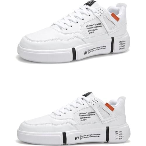 Men Shoes Summer Casual Imitation Leather Flat Shoes Lace-up Low Top Male Sneakers Tenis Masculino Adulto Shoes