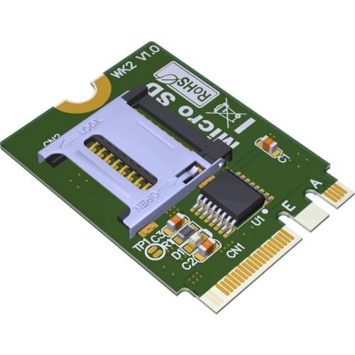 M2 NGFF key A.E To Micro sd sdhc sdxc TF card Reardr T-Flash Card M.2 A+E Adapter