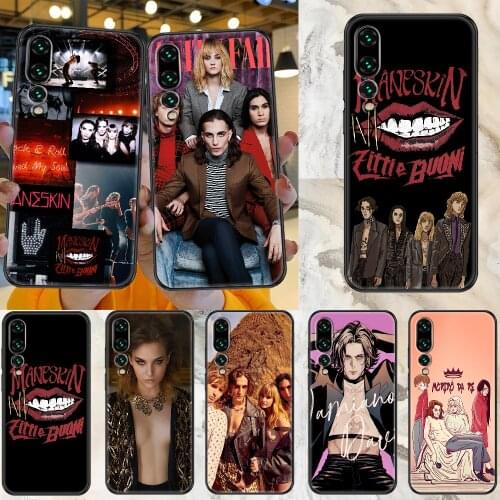 Maneskin Damiano David Phone case For Huawei P Mate P10 P20 P30 P40 10 20 Smart Z Pro Lite 2019 black pretty cover trend bumper