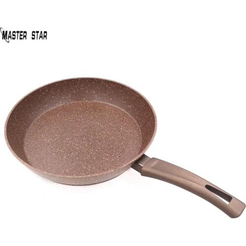 Master Star September New Granite Coating Frying Pan Coffee Color Induction Cooker High Quality Skillet Fried Pan