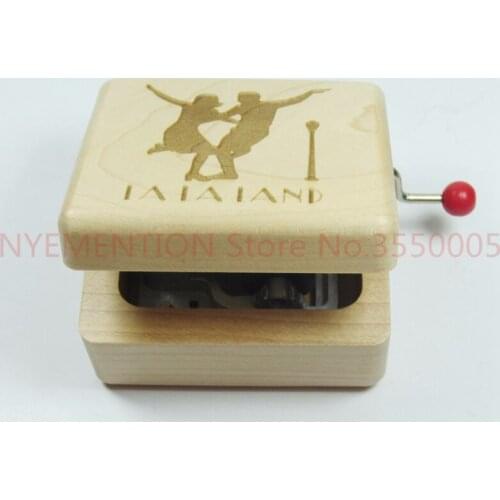 Handmade smilelife Wooden La la land city of stars music box cool brand gifts for birthday Christmas new year 10pcs