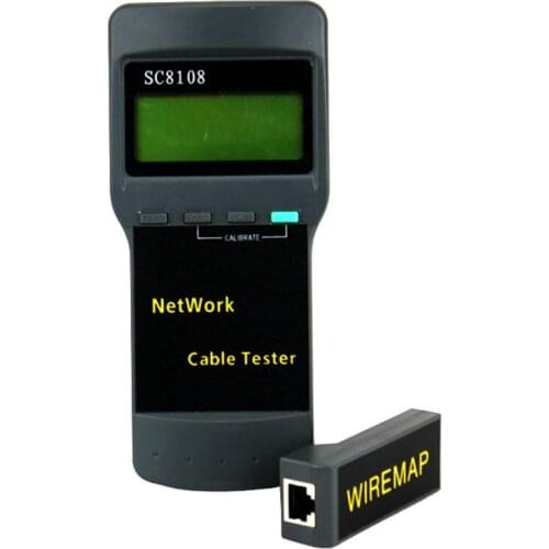 SC8108 original multifunctional network cable tester, measure cable length, and confirm open circuit,/ short circuitdistance