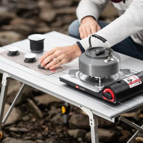 Portable Telescopic folding table height adjustable leg adjustment outdoor camping egg roll table stable and durable portable al