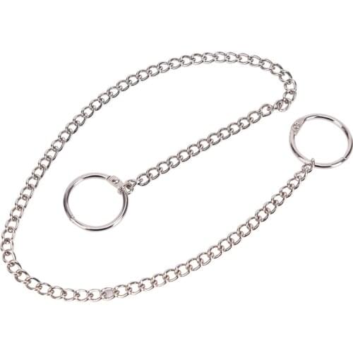 Silver Ring Clip Keyring HipHop Jewelry Metal Wallet Belt Chain Rock Punk Trousers Hipster Pant Jean Keychain 38cm Long
