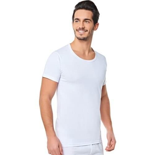 Scher Star 100 Cotton Cycling Collar Male Undershirt 6'lı Package