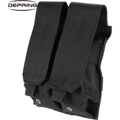 Tactical Molle Pouch Nylon Dual Double 9mm Pistol Magazine Pouch Holster for Hunting Glock 1911 HK USP Magazine Pouch