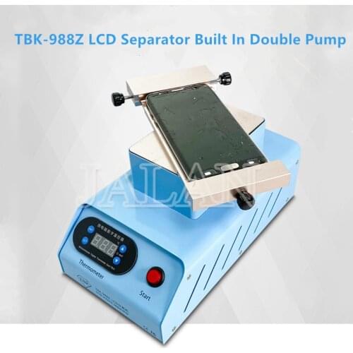 TBK-988Z Universal LCD Separator 360degree Rotating Plate For edge screen inframe separating oca cleaning remover machine