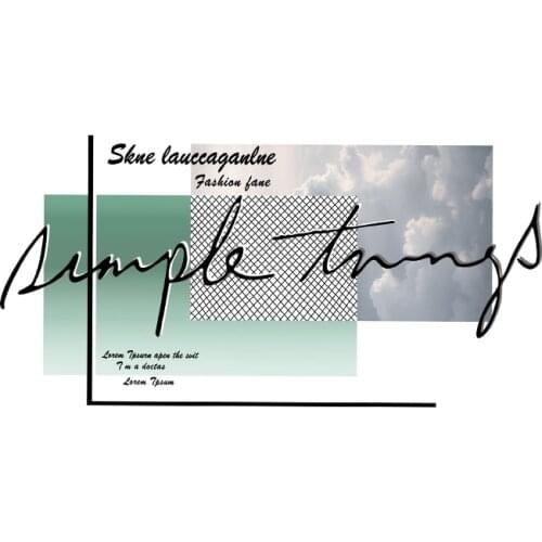 23cm*11cmSimple style new stripe heat transfer sticker DIY design pattern for young people hand ironing on clothes