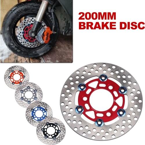 Universal Motorcycle Floating Brake Rotor Disc Disk For HONDA DIO AF27 AF28 AF18 ZX AF34 AF35 AF36 200MM Rapid Cooling Brake Pad