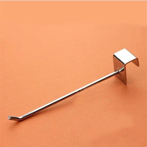 Retail Shop Exhibition Slatwall Display Hook 25cm Length 6mm Diameter