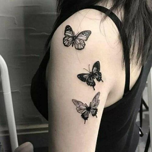 Waterproof Temporary Tattoo Sticker Beautiful Butterfly Small Body Art Fake Tatto Flash Tatoo Wrist Foot Hand for Men Women