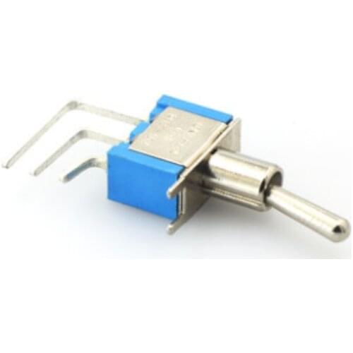 10PC AC 250V 3A 120V 6A SPDT on-on 2 Way Right Angle 3 Pins PCB Toggle Switch