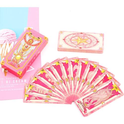 2021 Anime Peripheral Girl Sakura Divination Tarot Kuro Card Variety Sakura Cosplay Card Divination