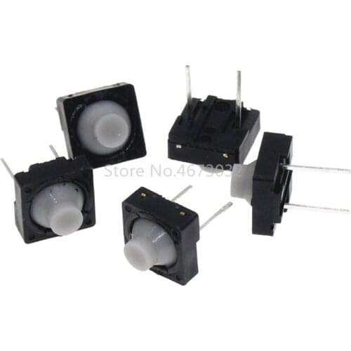 500pcs Touch switch 8*8*5 Pin 5H Silica Gel Silent Button 8*8*5MM Two Feet Pin Conductive Silicone Button switch 2pin 8x8x5 mm