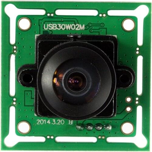 640* 480P 1/4 inch CMOS OV7725 wide angle 170degree fisheye lens USB 2.0 mini board vga fisheye camera module for atm