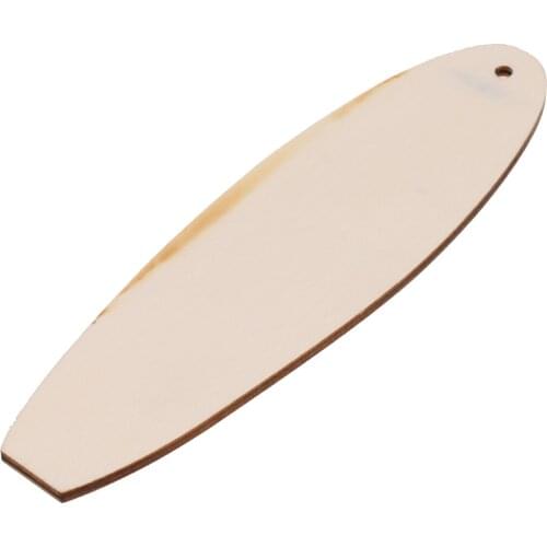 8 Pieces Unfinished Wooden Surfboard Wall Art Craft Cutout Shape Swallow Tail Wood Surf Art Crafts