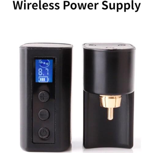 Wireless Tattoo Power Supply Power Pack Working 10 Hours Mini Portable Power Supply RCA&DC Tattoo Supply Tattoo Pen Machine
