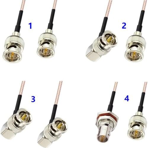 BNC Male Straight Right angle To BNC Male Female 75 Ohm RG179 Pigtail Cable for HD-SDI 3G-SDI Vedio CCTV Camera Camcorder