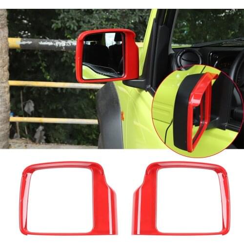 ABS Side Rearview Mirror Rain Eyebrow Cover Fit For Suzuki Jimny 2019-2020