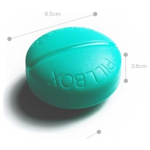 Pills Case Mini Round Sealed Pill Storage Box Compartment Medicine Survival Container Outdoor Travel Portable 3 Grid Medicina