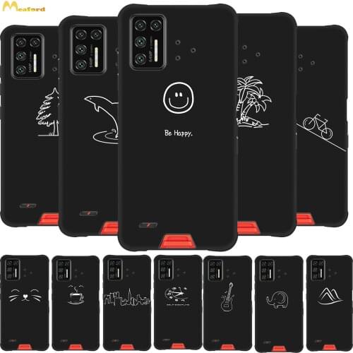For Umidigi Bison GT Case Silicone Soft Phone Cover For Umidigi Bison 2021 / Bison 1 Case Be Happy Black TPU Bumper Fundas Coque