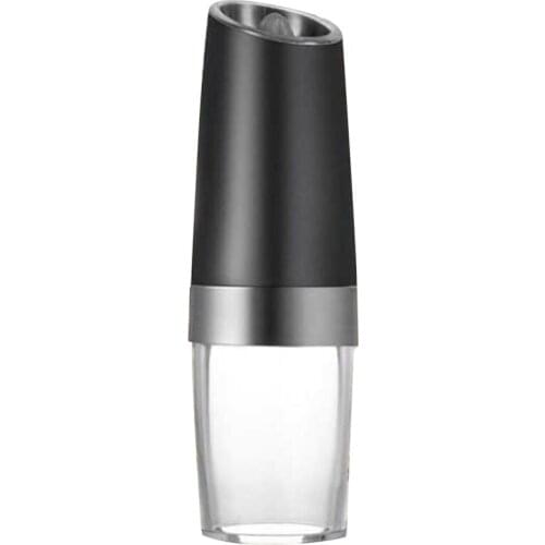 Electric Pepper Grinder, Portable Automatic Salt Mill Grinder with LED Light Kitchen Seasoning Grinding Tool(1 PCS)