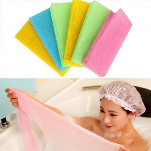 Hot Exfoliating Nylon Bath Shower Body Cleaning Washing Scrubbing Cloth Towel